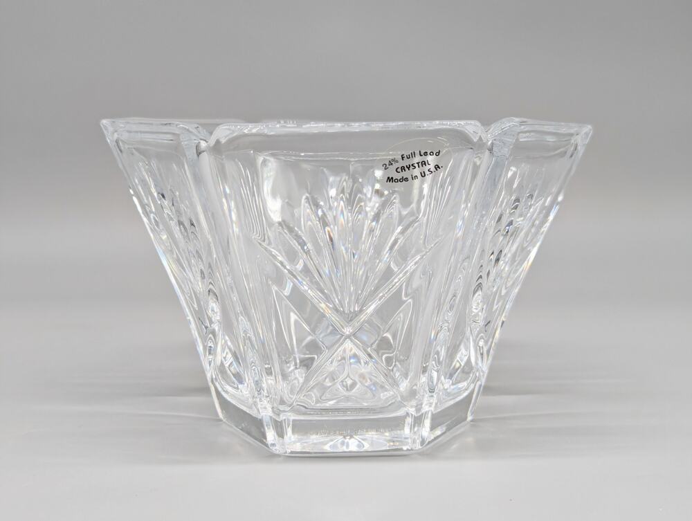 Vintage Gorham Crystal Hexagon Candy Nut Dish 24% Leaded Elegant Glassware